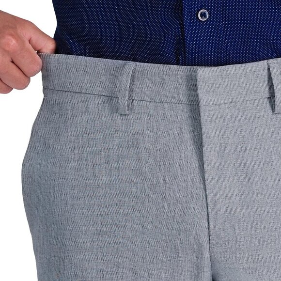 Haggar Men’s Non-Iron Straight Fit Performance Dress Pants Light Gray Size 30x32 - Picture 14 of 15